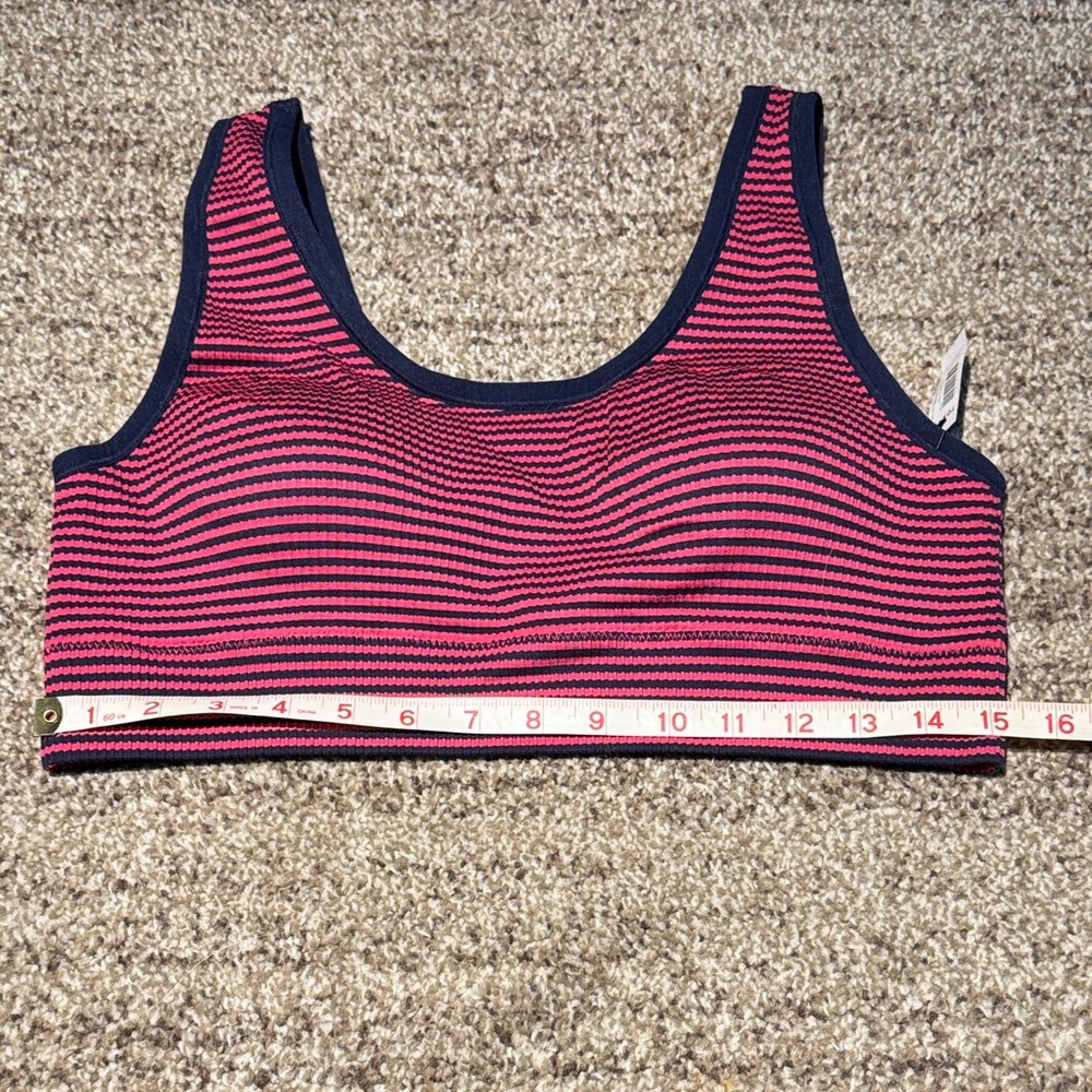 Torrid Curve Striped Pink and Navy Sports Bra - Size 1X - NWT - Picture 5 of 6